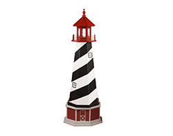 Poly Lumber/Wooden Hybrid St Augustine Lighthouse Replica with Base