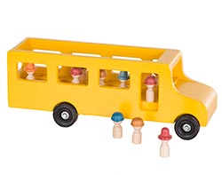 Toy School Bus w/ Mini People