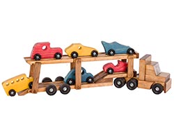 Toy Car Carrier Truck w/ 6 Cars