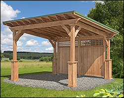 Red Cedar Santa Barbara Pergola