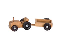 Small Toy Tractor w/ Wagon