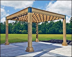 Treated Pine Free Standing Del Sole Modern Pergola