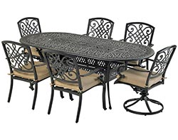 Aluminum 7 Pc. Dining Set - 84