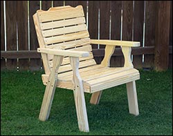 Treated Pine Crossback Patio Chair