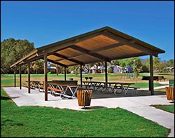 Steel Frame Single Roof Savannah (Rectangle) Pavilions