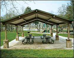 All Steel Single Roof Savannah (Rectangle) Pavilions