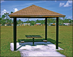 Steel Frame Single Roof Forestview (Square) Pavilions