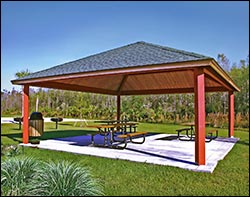 Steel Frame Single Roof Forestview (Square) Pavilions