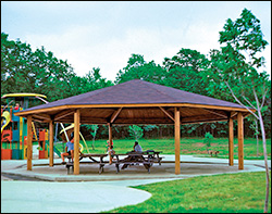 Wood Single Roof Santa Fe (Octagon) Pavilions