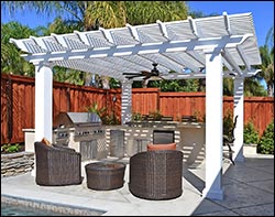 Fiberglass Free Standing 2-Beam Pergolas