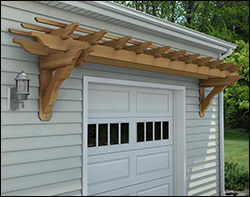 Red Cedar Eyebrow Pergolas