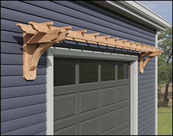 Red Cedar Petite Eyebrow Pergolas