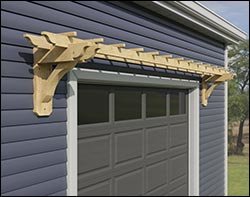 Treated Pine Petite Eyebrow Pergolas