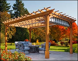 Red Cedar Free Standing 2-Beam Pergolas