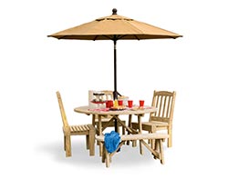 Treated Pine 54" Round Dining Table - ONLY