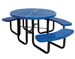 Wheelchair Accessible Round Perforated Table