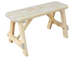 Southern Yellow Pine Traditional Bench
