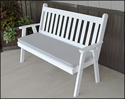 Southern Yellow Pine Traditional English Garden Bench