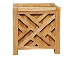 Teak Chippendale Planter