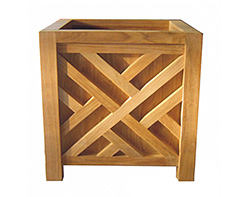 Teak Chippendale Planter