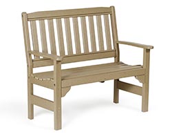 Poly Lumber English Garden Bench