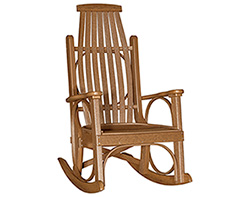 Poly Lumber Natural Finish Classic Rocking Chair
