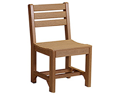 Poly Lumber Natural Finish Dining Chair