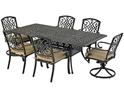 Aluminum 7 Pc. Dining set - 84