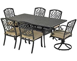 Aluminum 7 Pc. Dining Set - 72