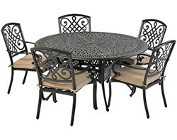 Aluminum 6 Pc. Dining Set - 60