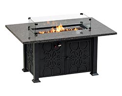 Aluminum 53" Rectangular Fire Table