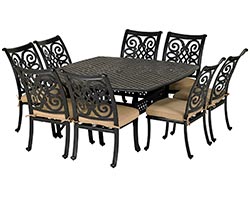 Aluminum 9 Pc. Dining Set - 64