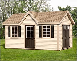 Vinyl Chalet Style Shed
