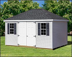 Vinyl Hip Roof Shed