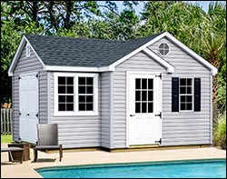 Vinyl Manor Style Shed