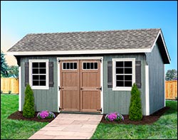 SmartSide Deluxe Saltbox Style Shed