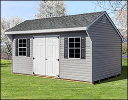 Vinyl Saltbox Style Shed