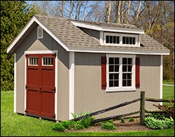 SmartSide Transom Dormer Style Shed