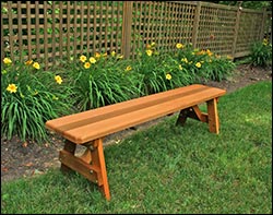 Red Cedar Traditional Bench