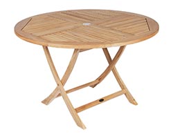 Teak 47" Round Sailor Table