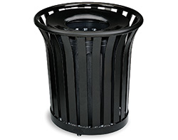 22 Gal. Curved Waste Receptacle w/Lid & Liner