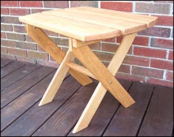 Treated Pine Folding End Table