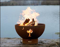 Carbon Steel Island Fire Pit