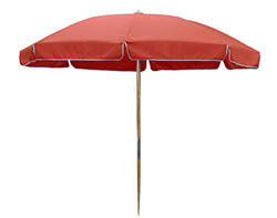 7.5' Octagon Beach Sunbrella Umbrella w/Manual Lift and No Tilt