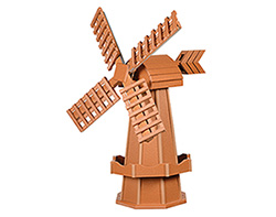 Medium Poly Lumber Windmill - Cedar
