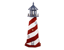 Wooden Patriotic Lighthouse