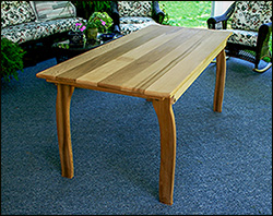 32" Wide Red Cedar Contoured Picnic Table