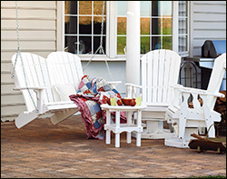 Poly Lumber 4 Pc. Adirondack Style Porch Set