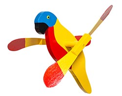 Sunshine Parrot Whirly Bird Spinner