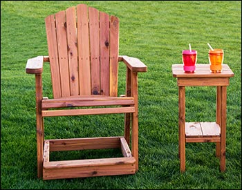 Eastern Red Cedar Balcony Chair